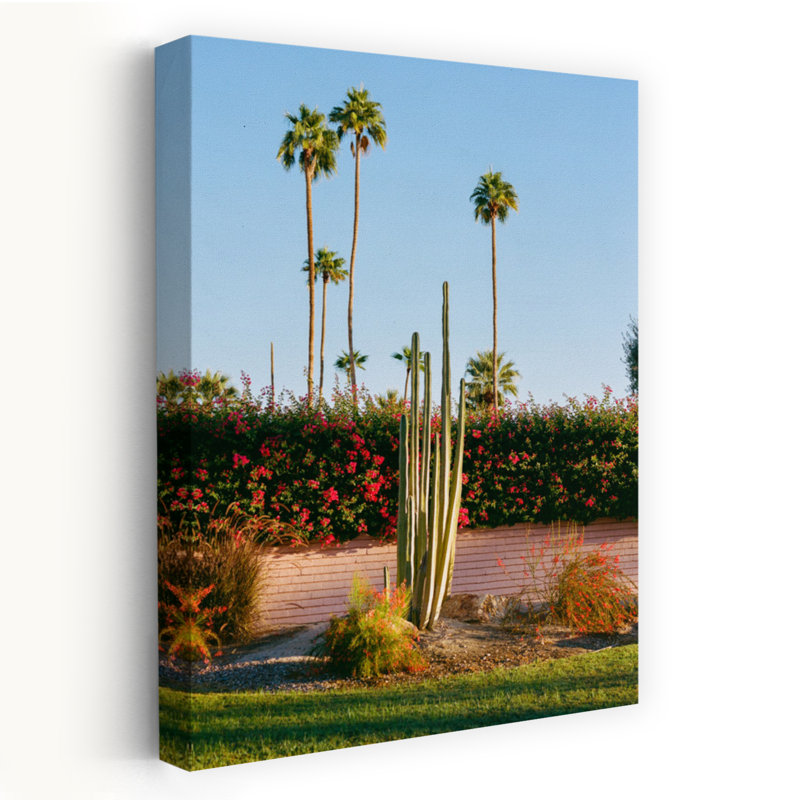 Palm Springs Morning II on Film Abstract, art mural contemporain, H 18 po x l 12 po