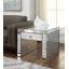 Table de bout en miroir et faux diamants