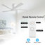 Ventilateur de plafond encastré à 5 pales en bois massif avec télécommande-1004485778-978501030-1004485776