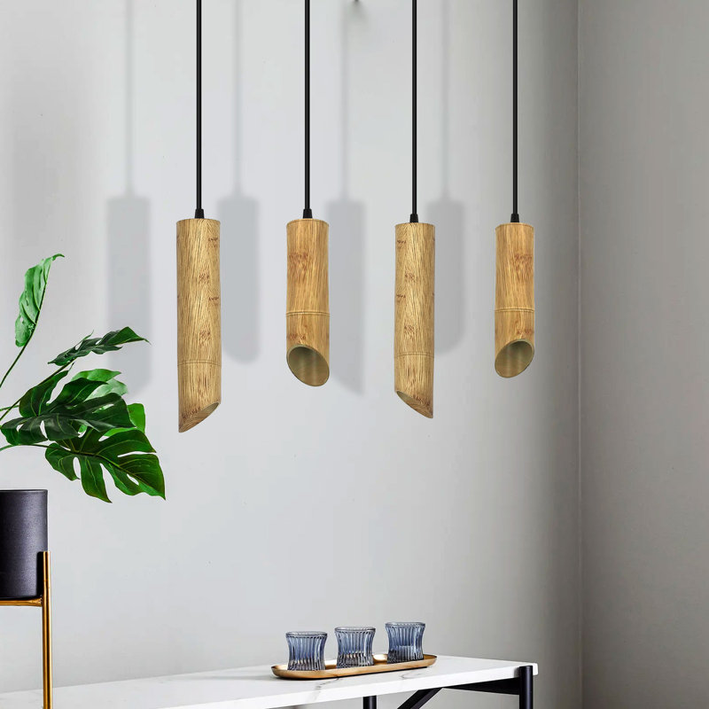 Zuccaro 1 - Light Wooden Geometric Pendant