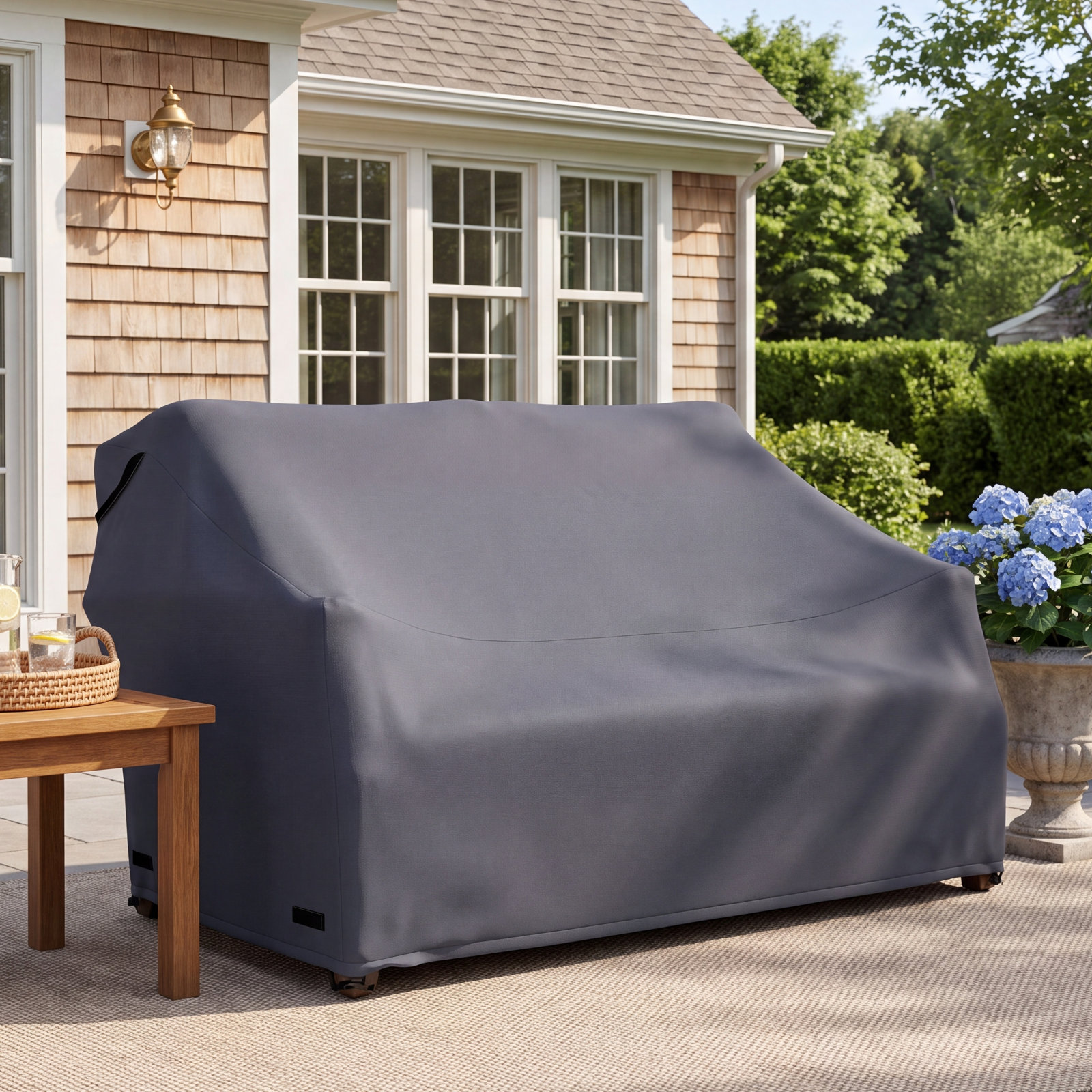 Samya Solid Wood Loveseat Cover