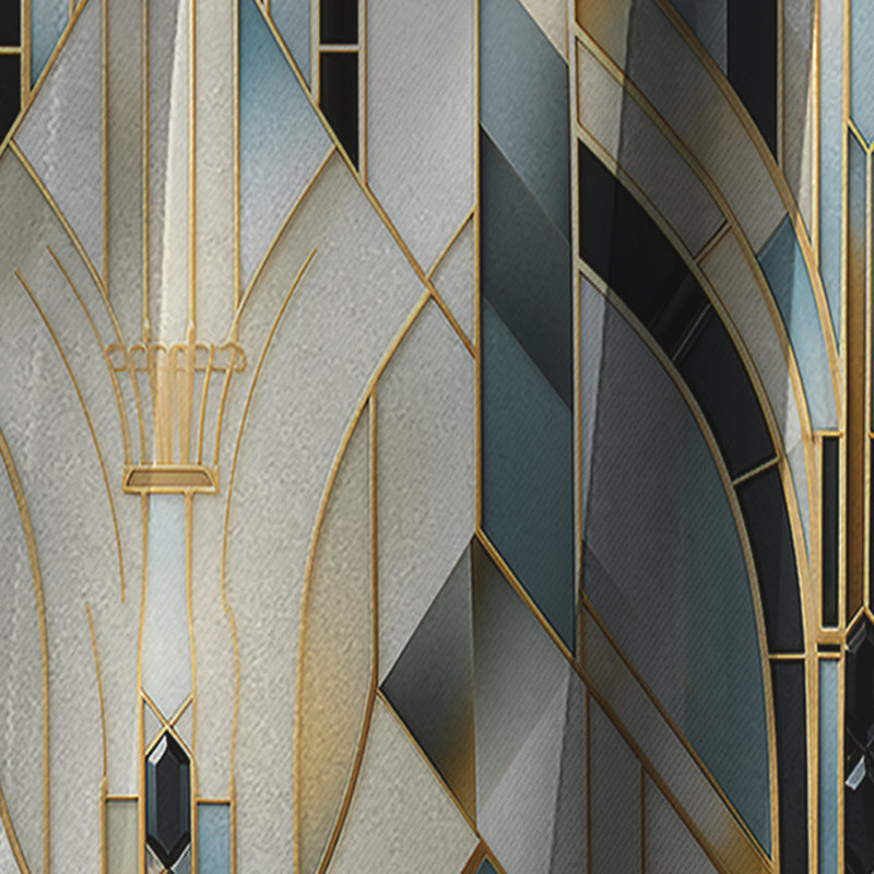 Damask Gold And White Art Decor - Damask Curtain - Blackout Damask Curtain - 1 Panels, 52" W x 90" L