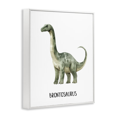 "Rendez-vous à la rencontre du brontosaure", estampe numérique, design par Christine Simpson Art