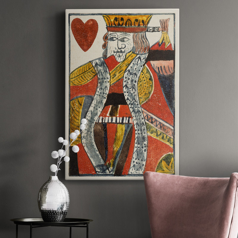 Cartes rétro - peinture sur toile tendue, H 12 po x l 8 po x P 1 po