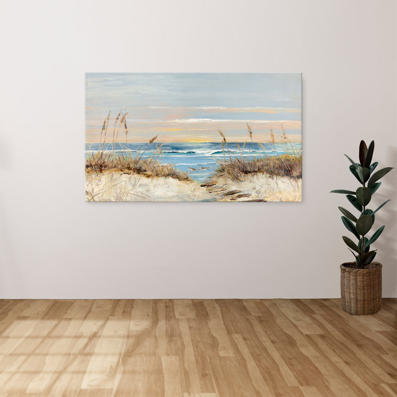 "Coastal Boardwalk" par Sally Swatland, reproduction sur toile, H 18 po x l 30 po x P 1 po