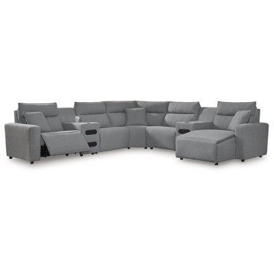 Depew 7-Piece Power Reclining Sectional With Chaise
