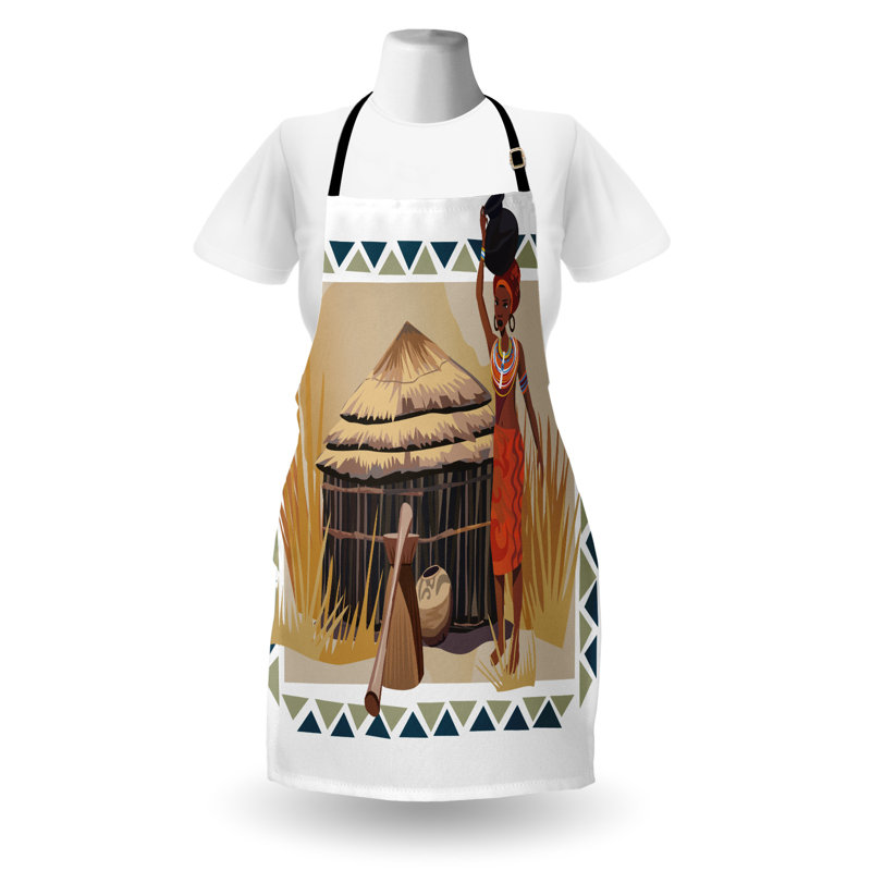 Multicolore tablier africain East Urban Home