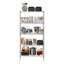 Glenward 76.2cm W Stainless Steel Height -Adjustable Storage Rack with Wheels-92513944-92513947