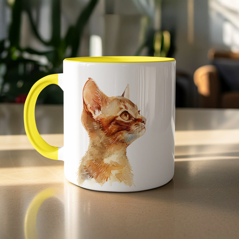Mug, 2, Yellow