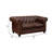 Loveseat With Button Tufted Backrest And Rolled Design Arms-1061888588