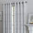 Aenneea Polyester / Linen Light-Filtering Geometric Print Curtain Panel with Grommet Top -779104214-779104215