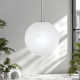 1-Light  Single Moon Globe Pendant For Hallway/Dining Room