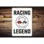 Enseigne en aluminium Racing Legend Corvette-58619382
