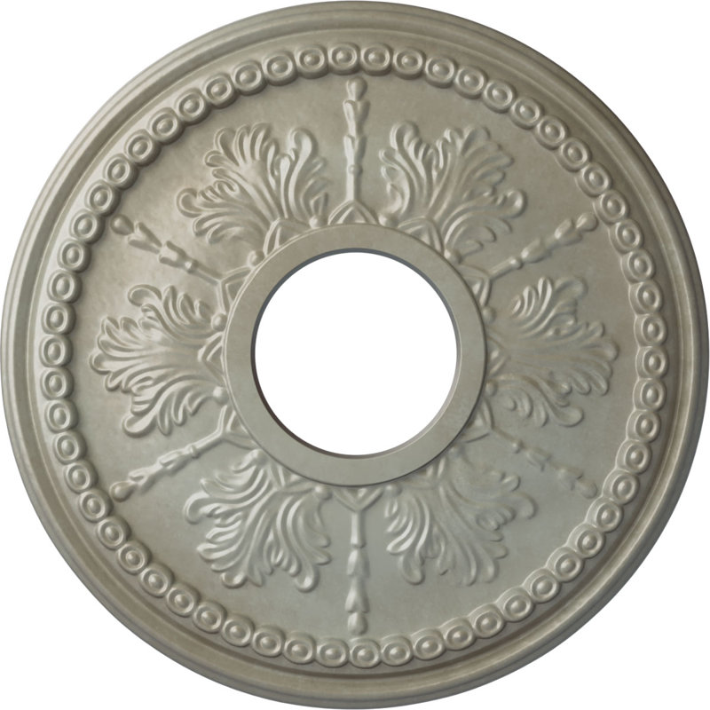 Tirana 13.88'' H x 13.88'' W x 1.25'' D Urethane Ceiling Medallion, Flash Gold