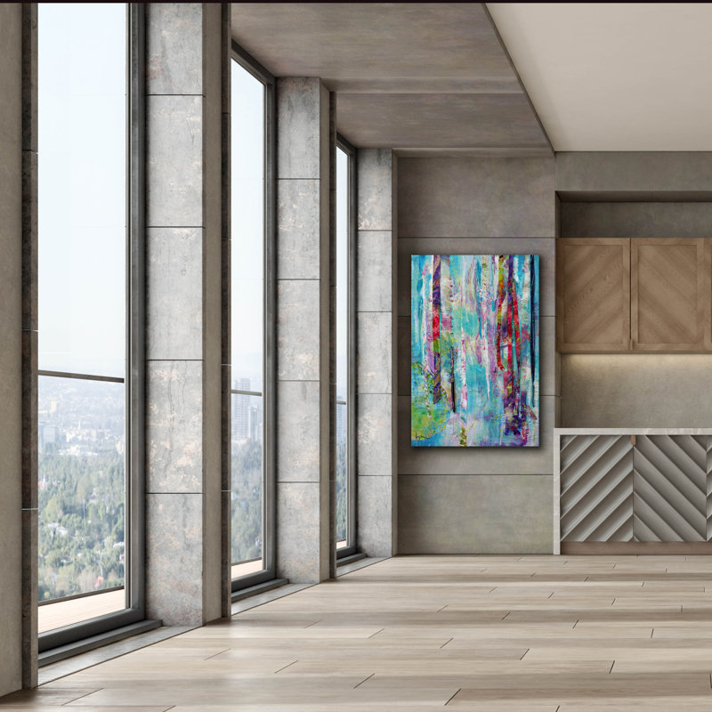  «Bloom Shimmer Sparkles 1» par Dorothy Fagan, art mural sur toile, 40 po x 60 po