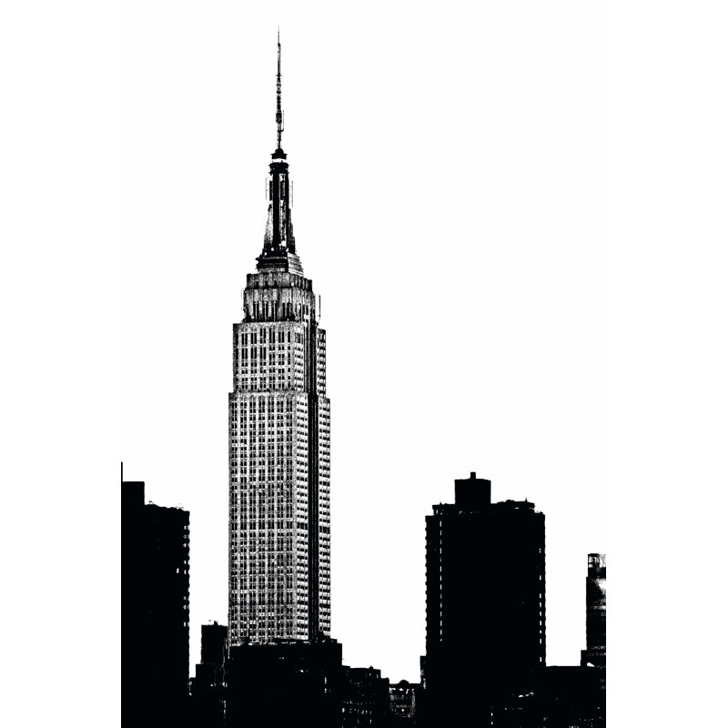 NYC Skyline I - Wrapped Canvas Print, 46cm H x 30cm W x 3.8cm D