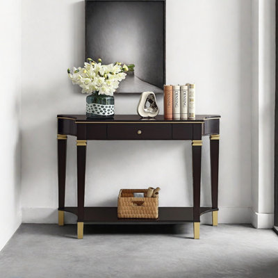 Console classique en bois massif minimaliste