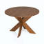 Table de salle à manger ronde de style campagne moderne, peu encombrante et polyvalente pour des sièges confortables