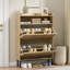 12 Pair Stackable Shoe Storage Cabinet-1659871154