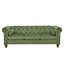 Grand canapé, canapé en velours à trois places avec canapé capitonné classique Chesterfield de PHOREAL-1792798124
