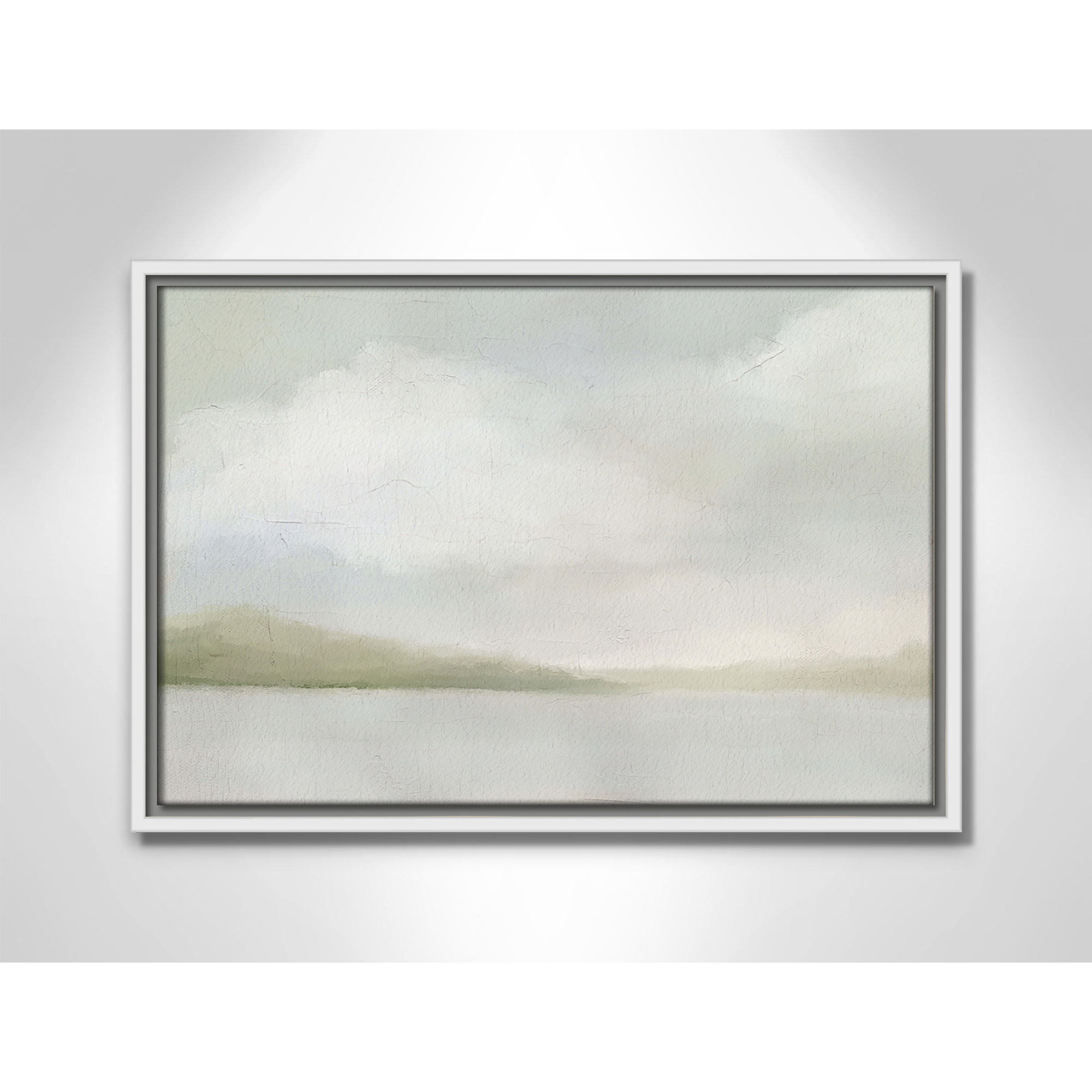 A Tranquil Morning, White, 13.5" H x 19.5" W