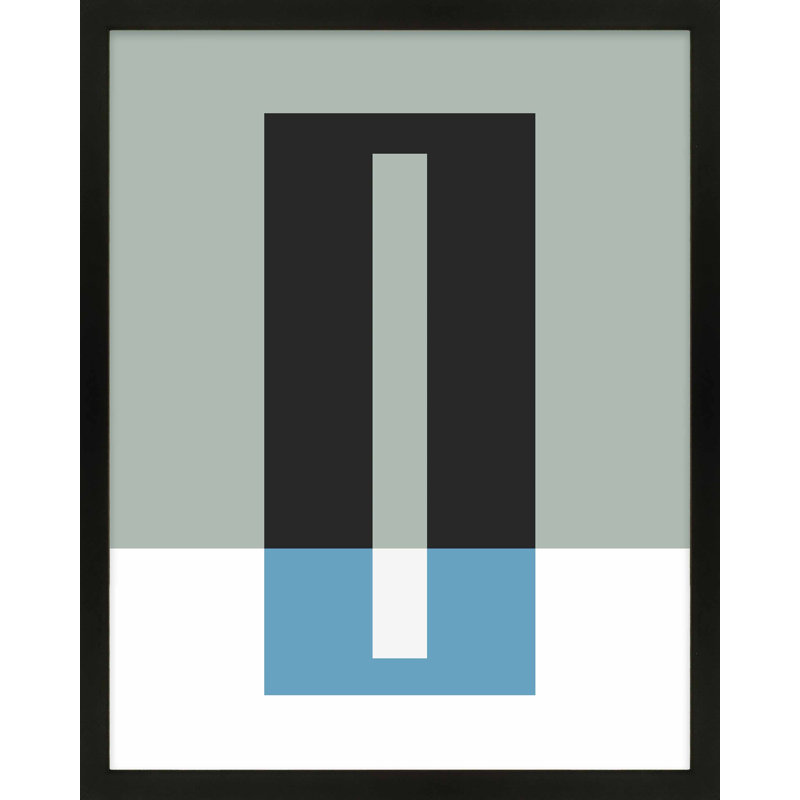 «Little Of Blue» par Jacques Pilon, reproduction, Papier avec cadre noir, H 30 po x l 24 po