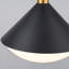 Luminaire suspendu moderne à deux tons avec îlot de cuisine noir et laiton avec abat-jour en verre blanc - base à une lumière E26 de 11,4 po-654512323-654512321