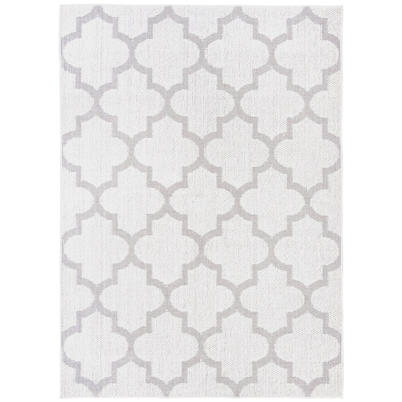 Tapis d'intérieur / extérieur géométrique Murielle Performance, Rectangle 3 pi x 5 pi