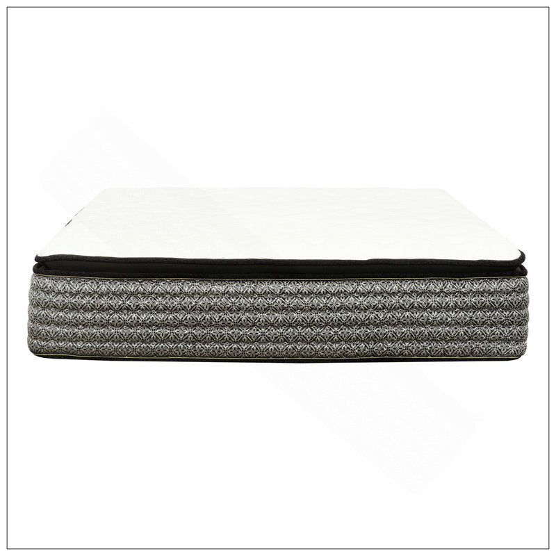 Premium 14 po Matelas hybride à ressorts ensachés, matelas en mousse viscoélastique imprégnée de gel pour un sommeil confortable