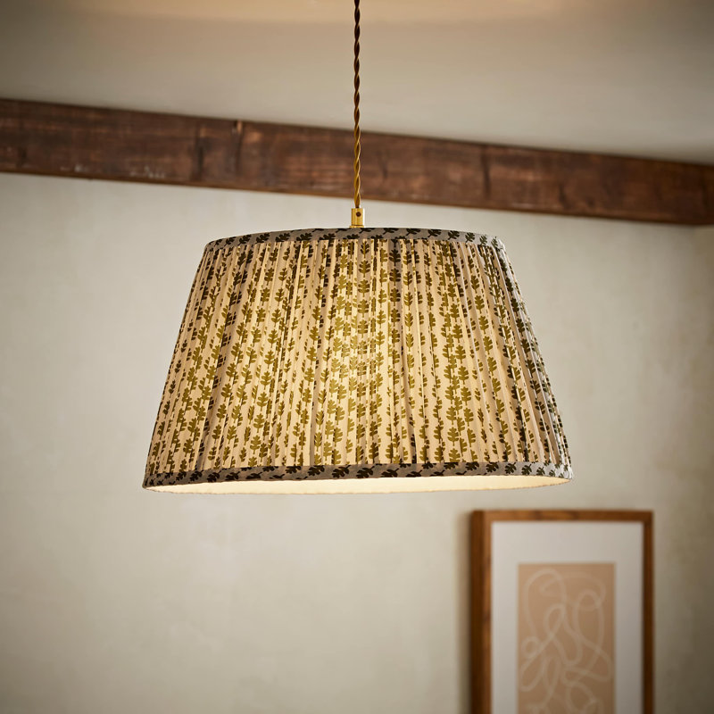 Tavontae Dome Lamp Shade ( Slip-On ), 25cm H x 45cm W x 45cm D, Green