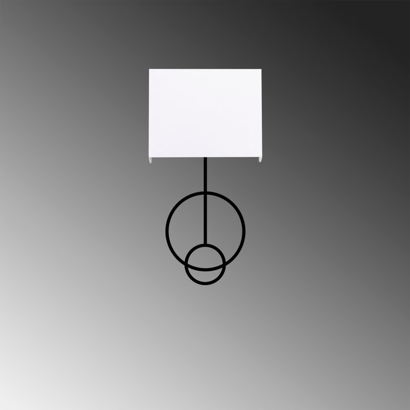 Flush Mounted Sconce, White, Rectangle