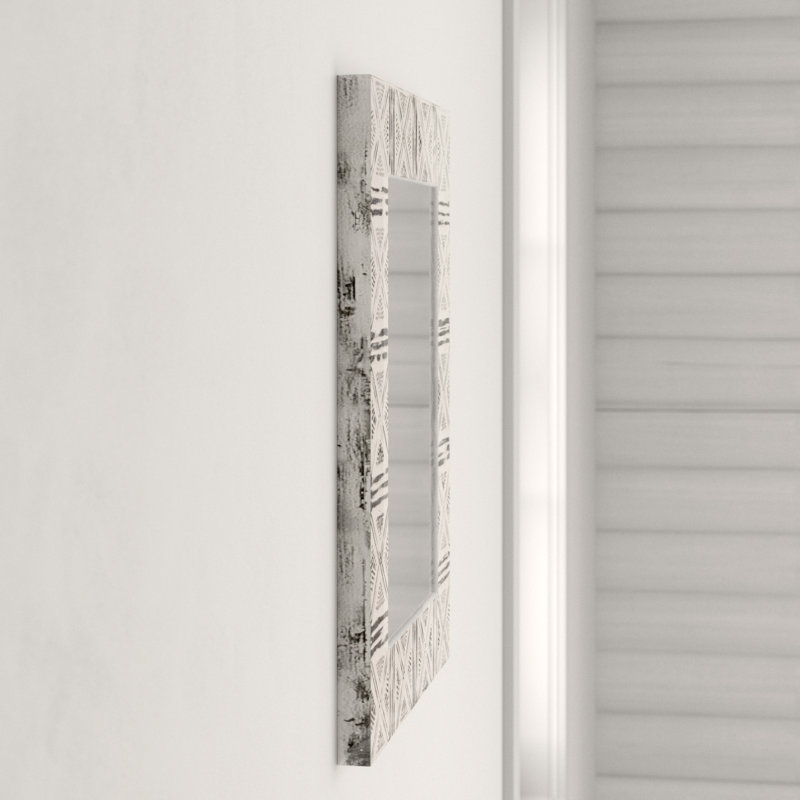 Hillory Rustic Distressed Accent Mirror