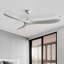 Ventilateur de plafond standard à 3 pales de 60 po avec télécommande Nicola-1205610634