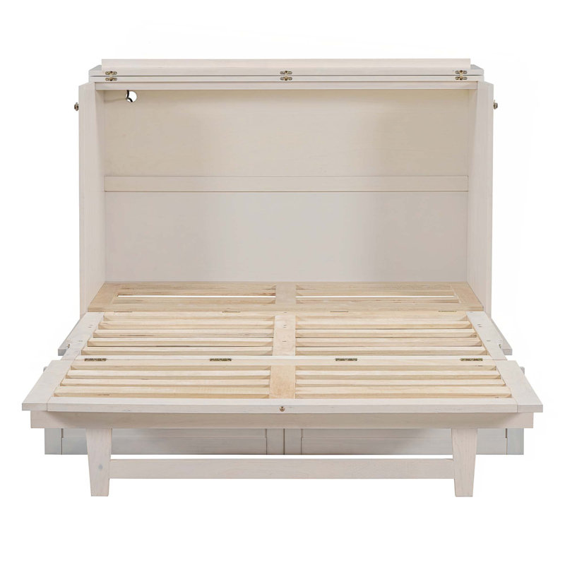Lit escamotable avec grands tiroirs et ports USB