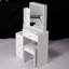 Petit meuble-lavabo 29,2 po avec tabouret de chevet et tabouret rembourré-1593683582
