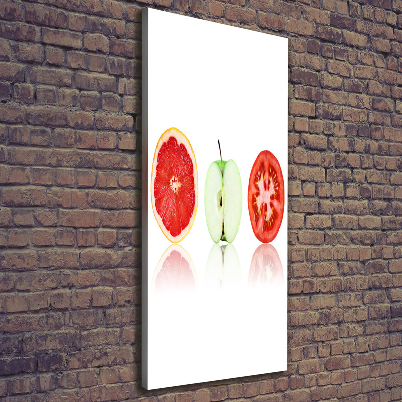 Fruits And Vegetables - Wrapped Canvas Print