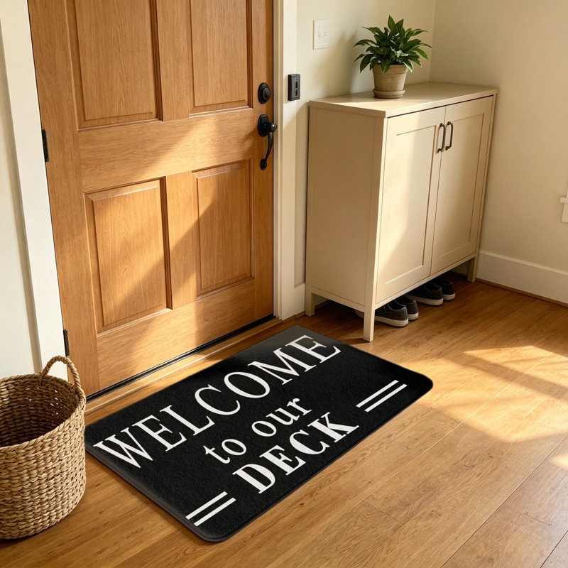 Tapis d'entrée 20 po x 32 po Welcome To Our Deck