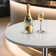 Ojavi Bistro Pub Table Round Adjustable Height Bar Cocktail Table Dining Table with Chrome Base
