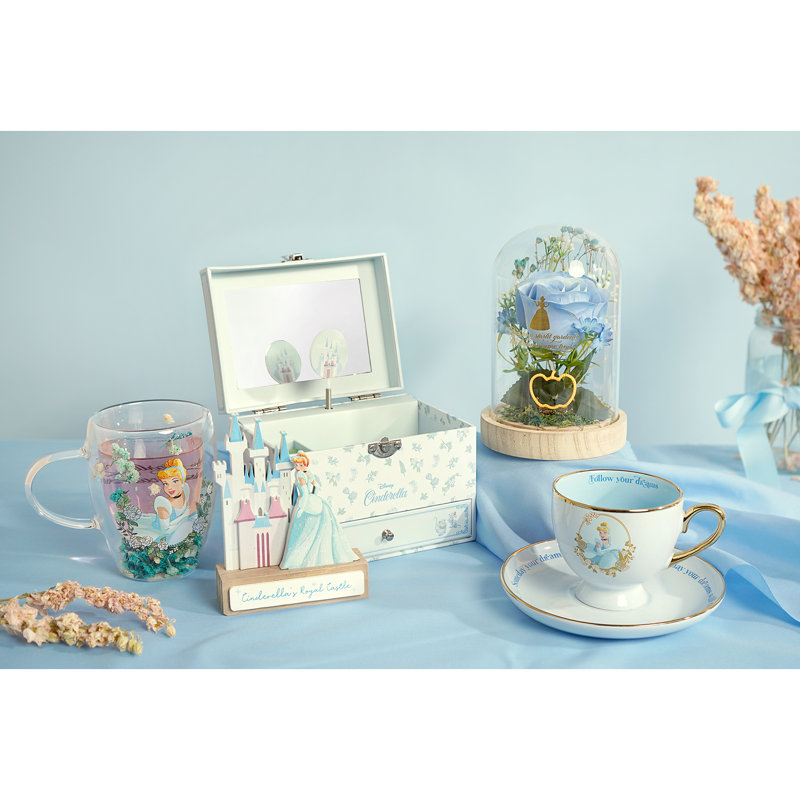 Disney Pastel Princess Musical Jewellery Box Cinderella