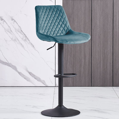 Heckscherville Height Adjustable Swivel Bar Stool