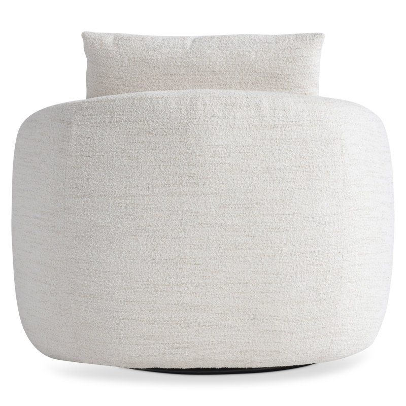 Plush Swivel Armchair