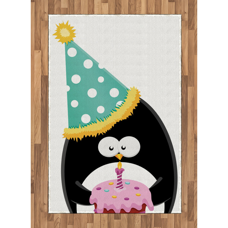 Tapis décoratif Penguin, Rectangle— 4 pi x 5 pi 8 po