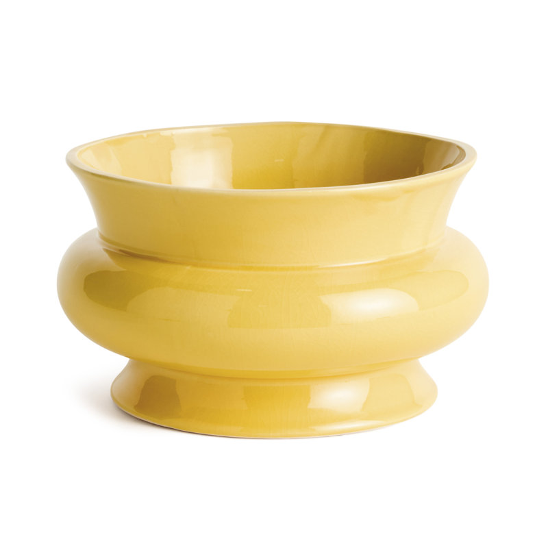 Ninnekah WIDE POT, 9.25", Yellow