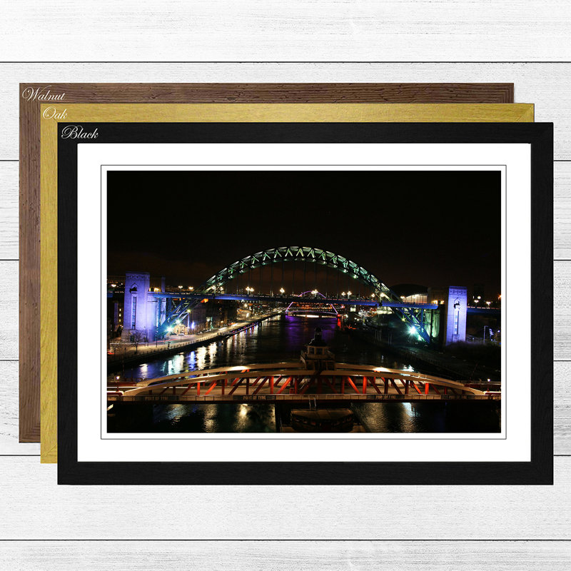Single Picture Frame Print, Walnut