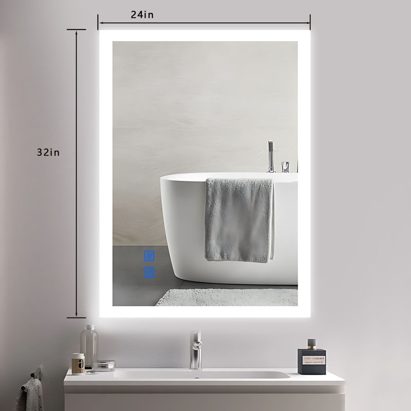Flat LED Wall Mirror