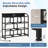 TV Stand with 8 Fabric Drawers & LED Lighting-150144912