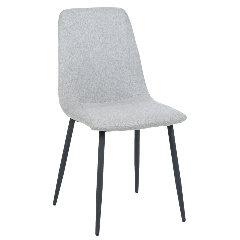 Chaise d'appoint rembourrée Shirley en gris clair