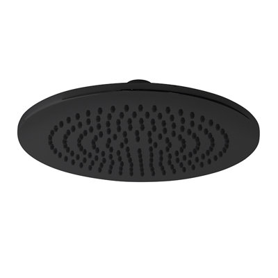 Round Pressure Balance 2 Ways (shower Head and Handshower) in Black