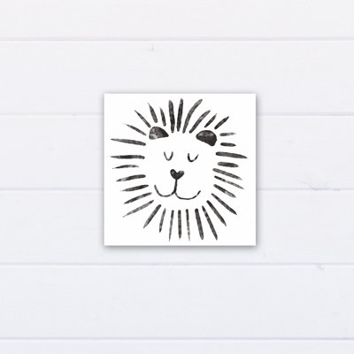 « jolie lion », art sur toile