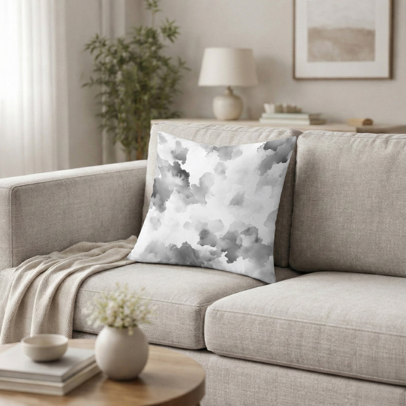 Coussin décoratif abstrait Abstract, 18"H x 18"W